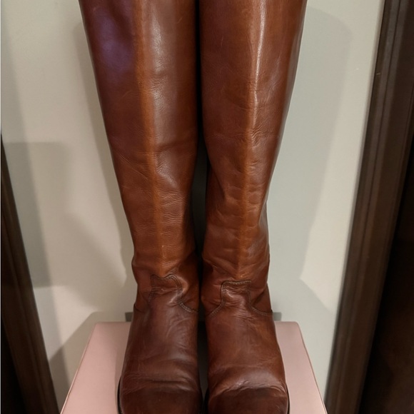 Frye Melissa Button Back Zip Tall Riding Boots - Wide Calf - Picture 3 of 8